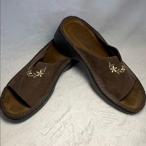 Naot Suede Slides